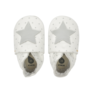 BOBUX - SOFT SOLE INTERSTELLAR WHITE - TAGLIA NB (0/3 MESI. EU 15, 8.4/9 cm)