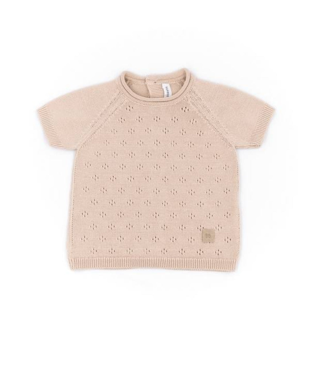 BAMBOOM Completo knitted traforato corto - rosa