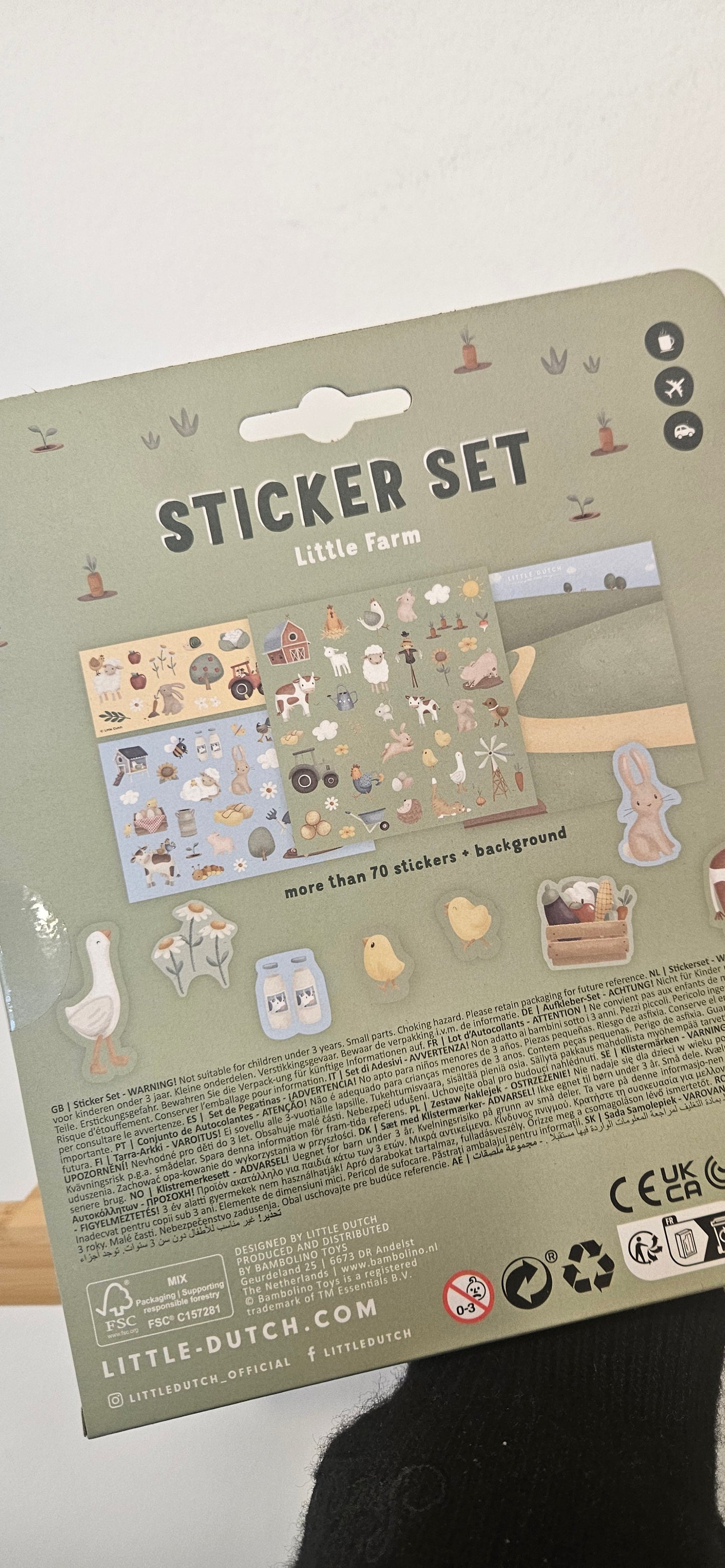 LITTLE DUTCH Set 70 stickers - Little Farm