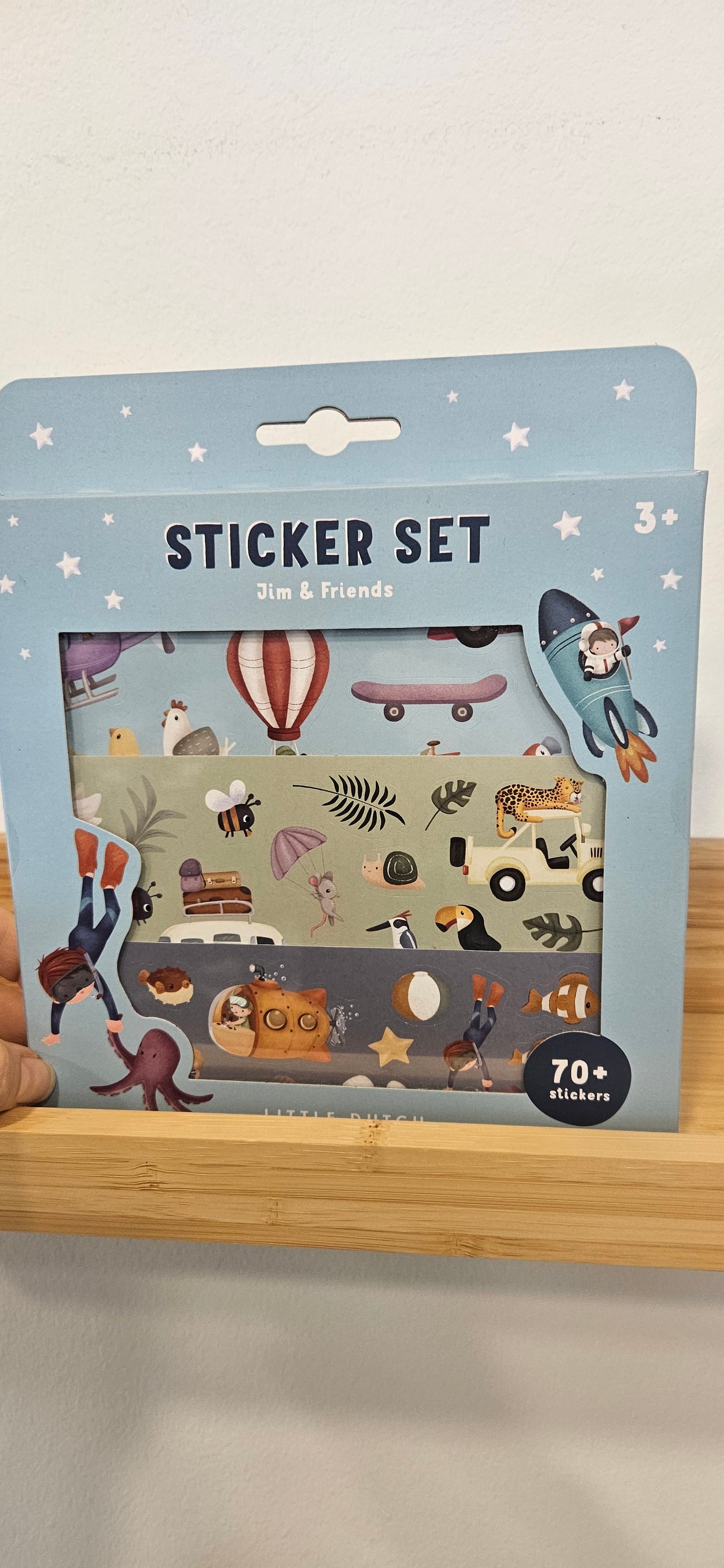 LITTLE DUTCH Set 70 stickers - Jim & Friends