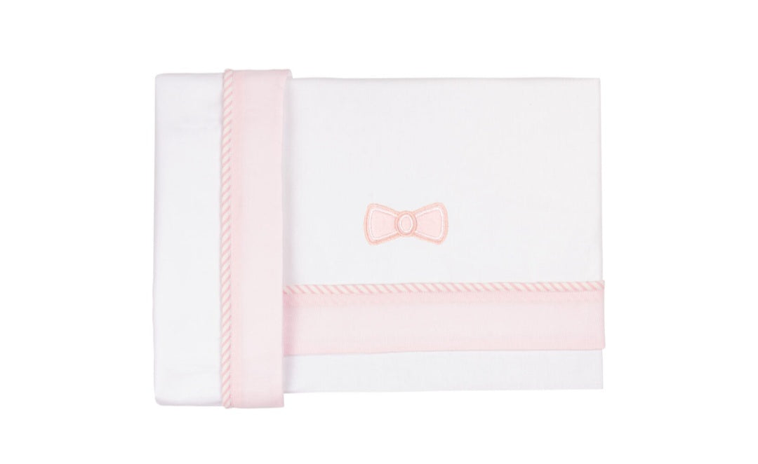 PICCI Lenzuolo 3pz next to me - fiocco rosa