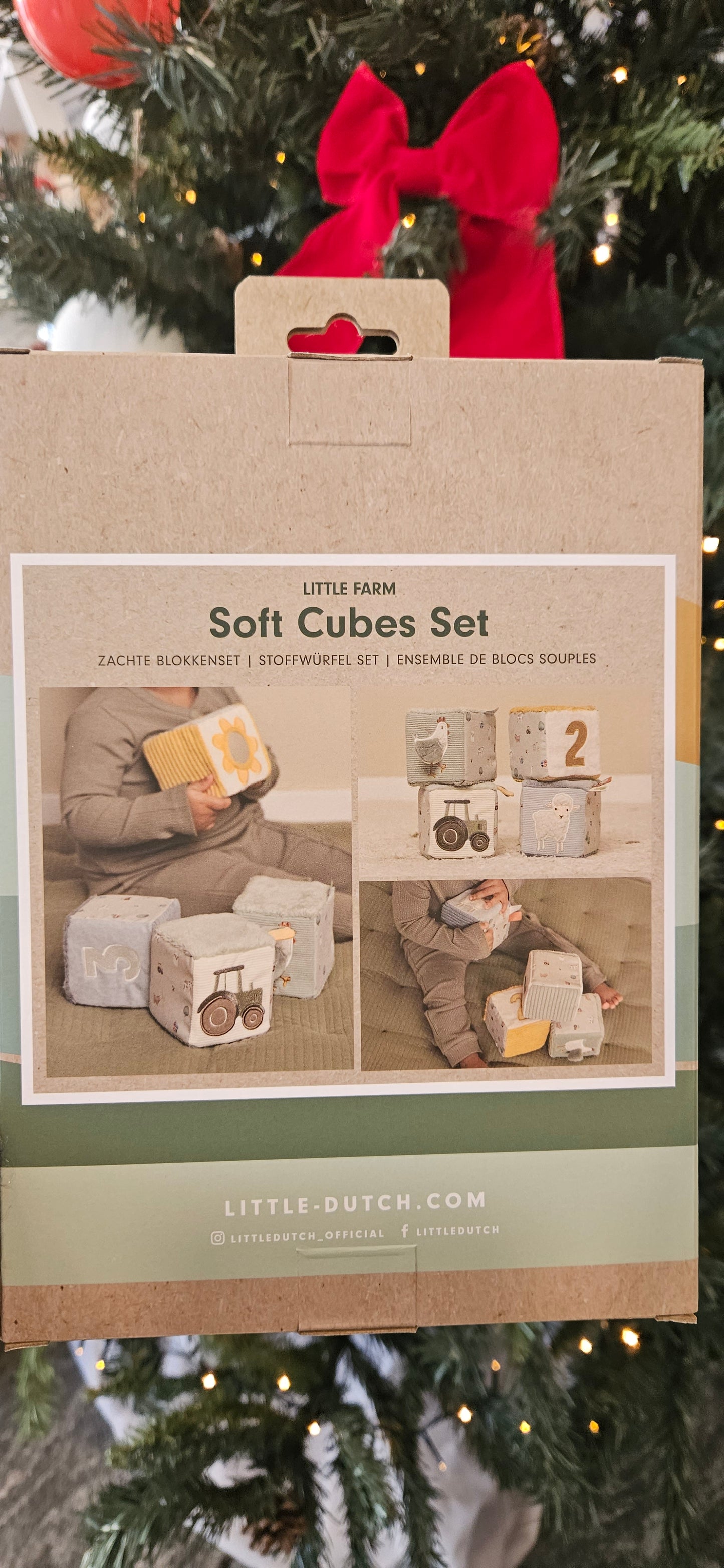 V2742 LITTLE DUTCH - SET 4 CUBI MORBIDI LITTLE FARM
