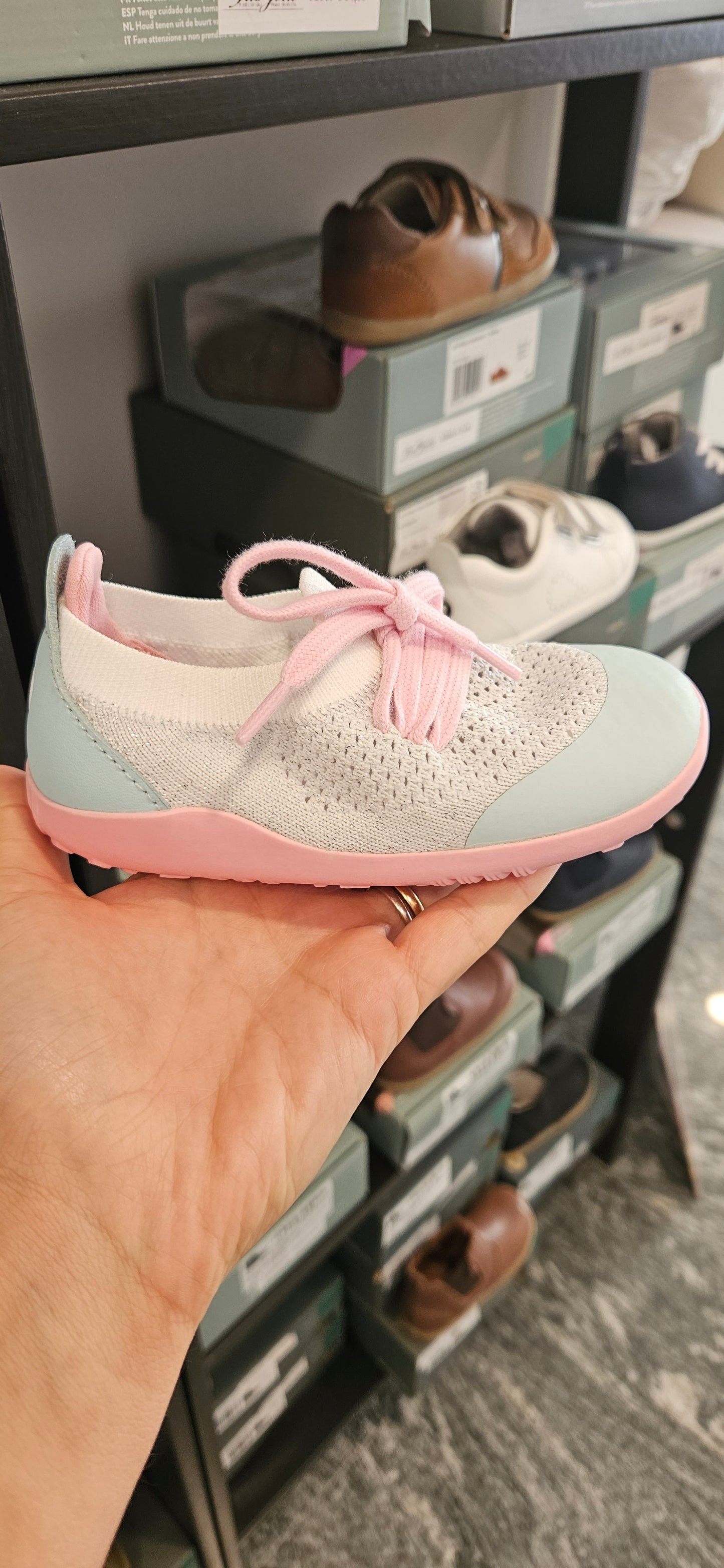 V070 BOBUX I WALK PLAY KNIT MIST+WHITE