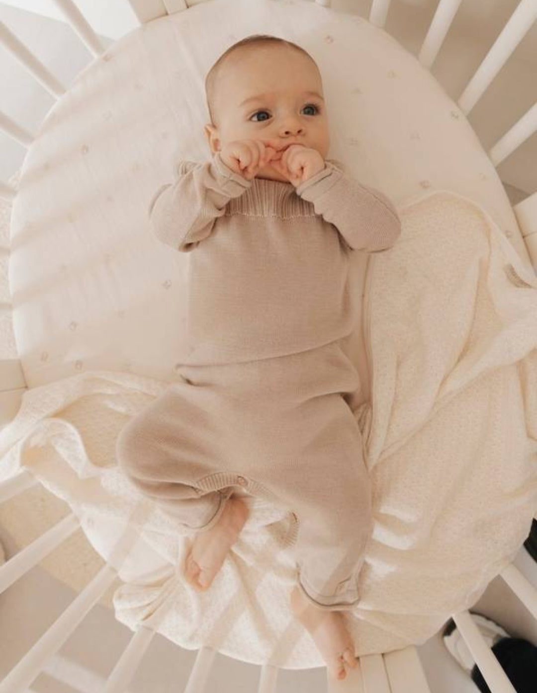 BAMBOOM Tutina knitted con apertura davanti - cammello