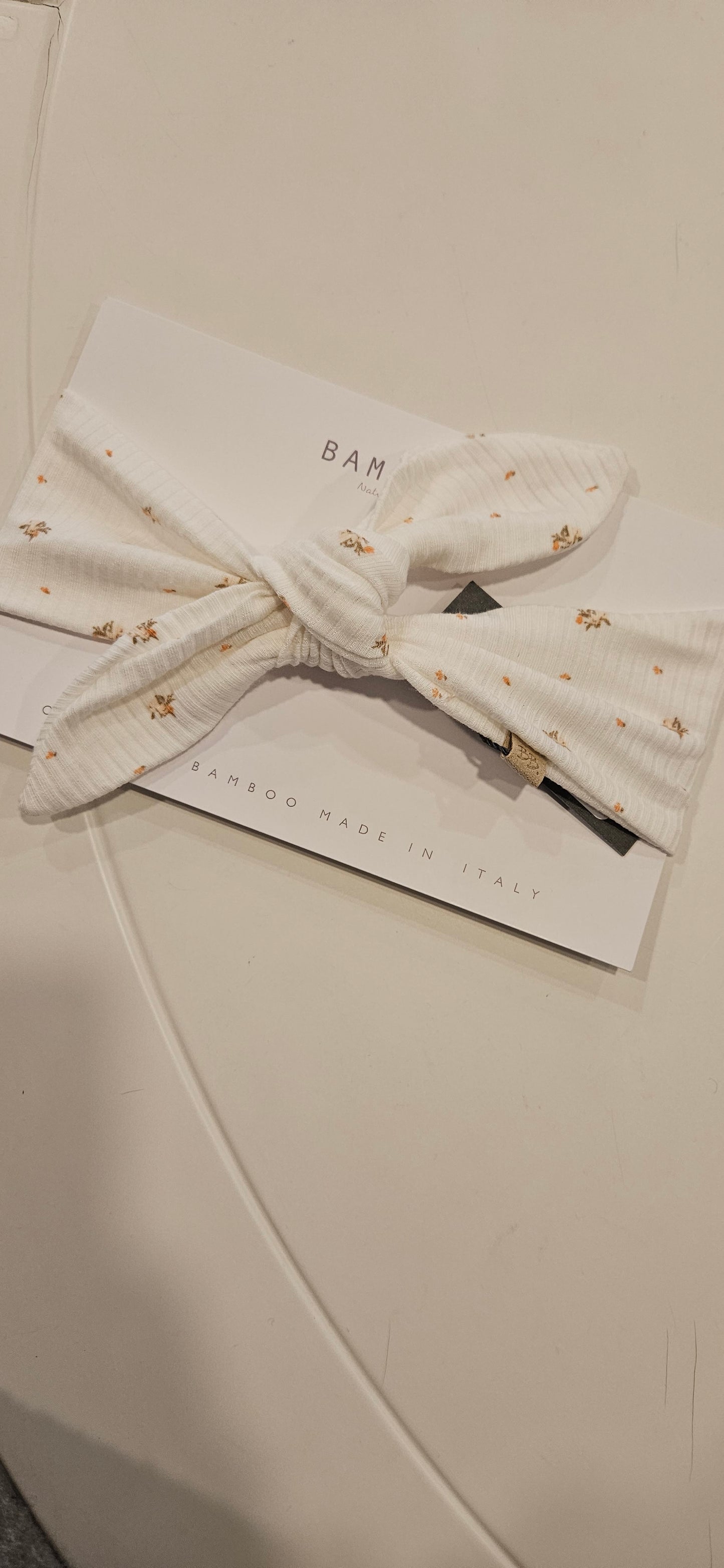 BAMBOOM Fascia capelli nodo - print lilla
