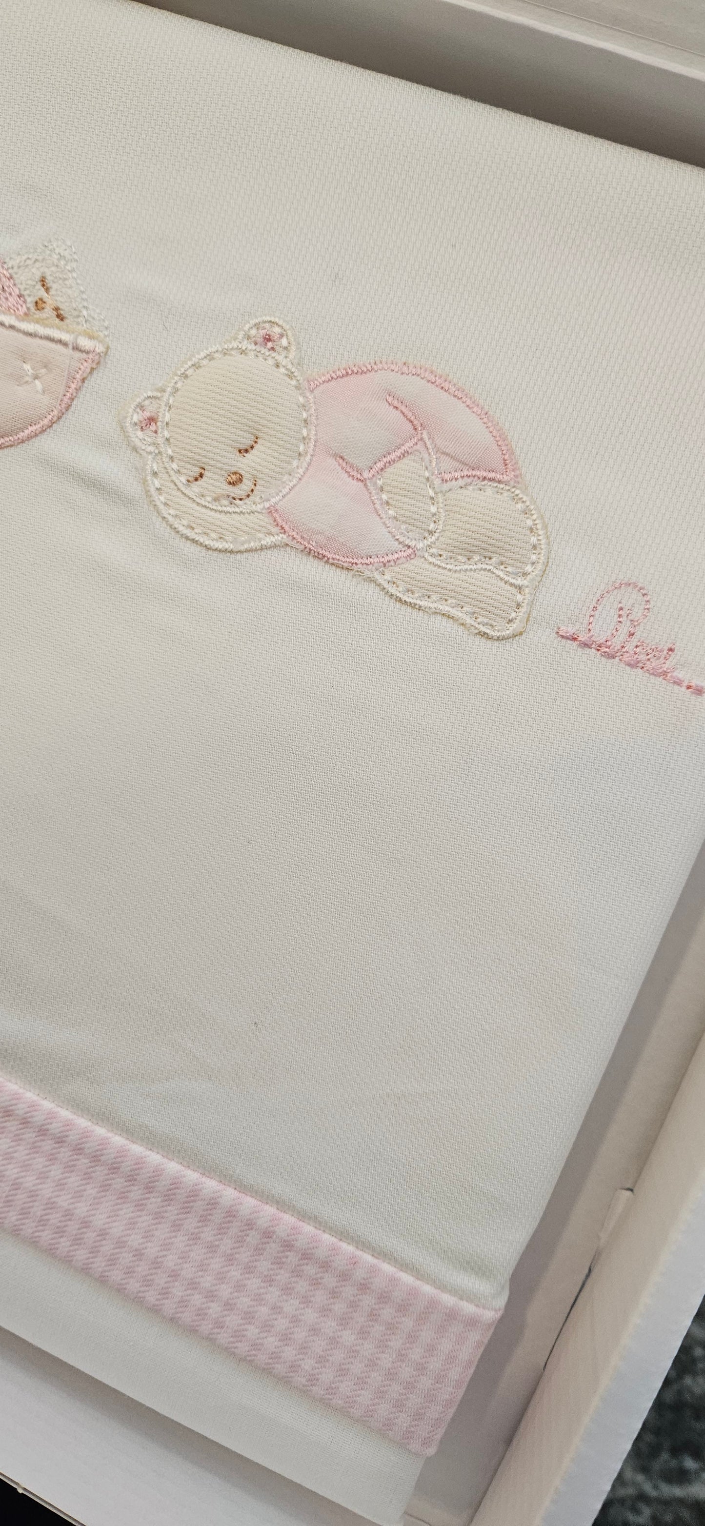 PICCI Lenzuolo letto 3pz - teddy rosa
