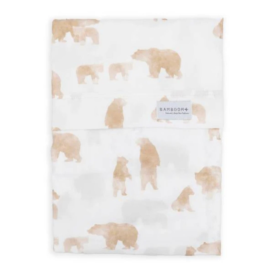BAMBOOM Lenzuola carrozzina + federa - Orso