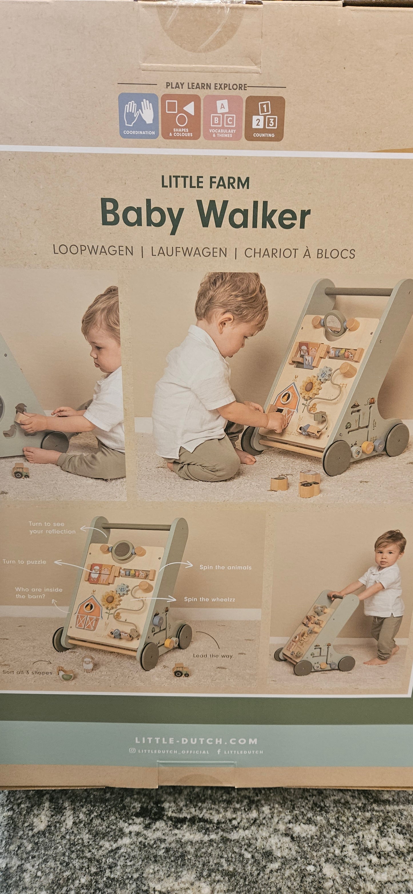 V2788 LITTLE DUTCH - BABY WALKER LITTLE FARM