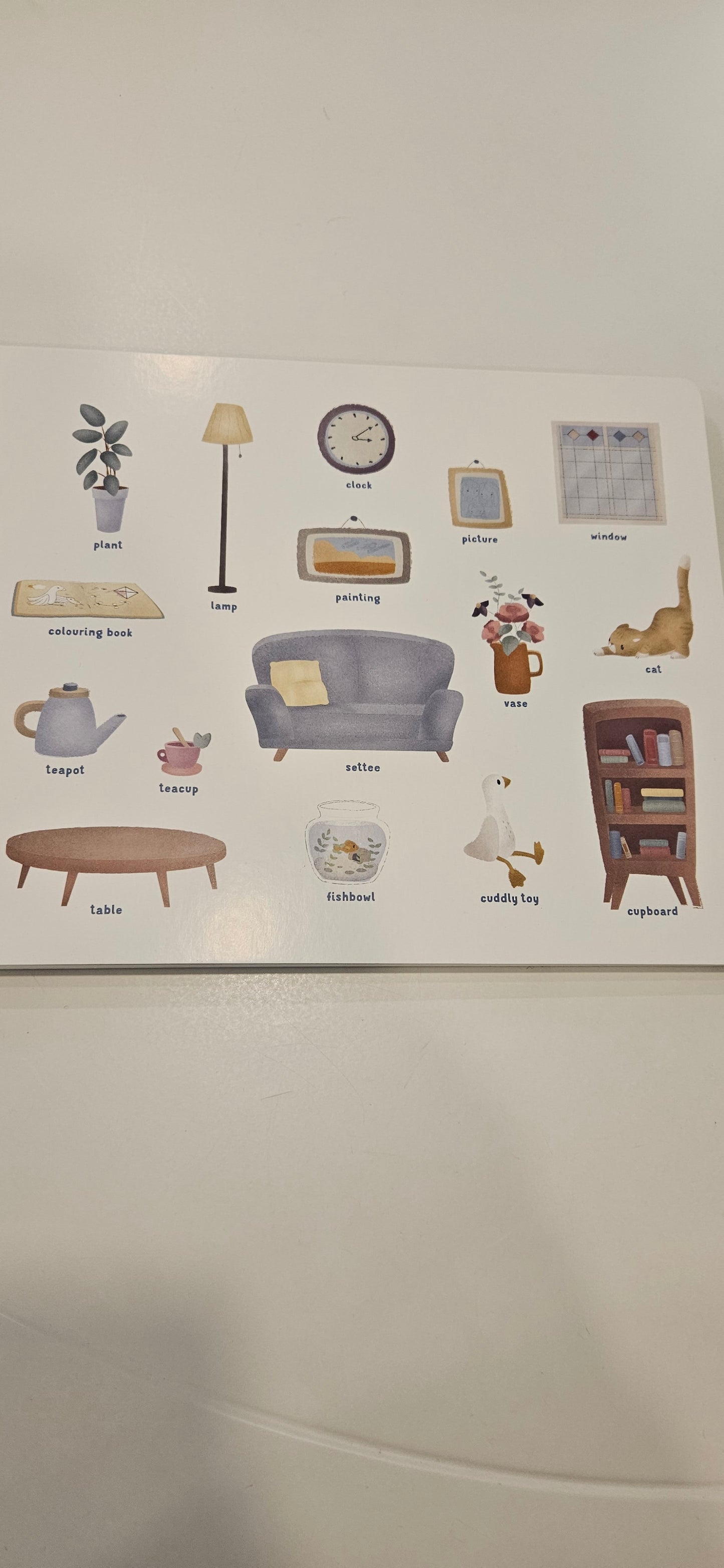 V1001 LITTLE DUTCH - LIBRO NOMENCLATURA AMBIENTI CASA IN INGLESE
