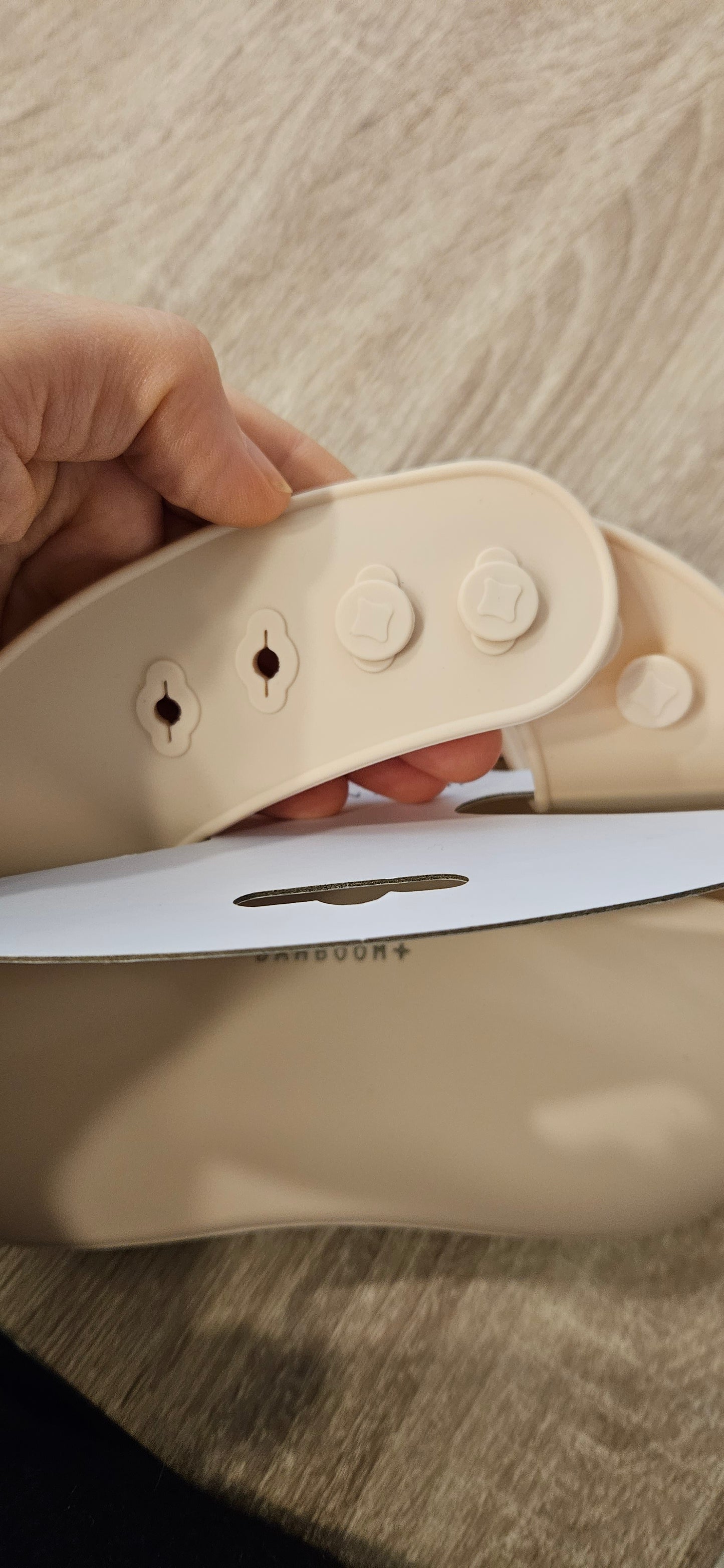 BAMBOOM Bavaglino con tasca in silicone - rosa