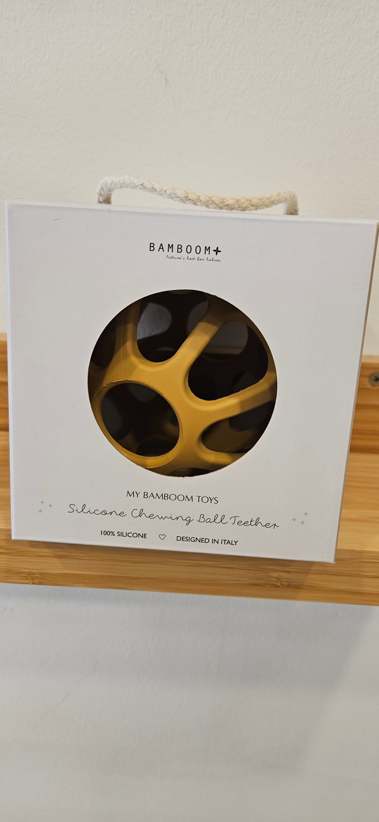 BAMBOOM Massaggiagengive pallina silicone - cammello