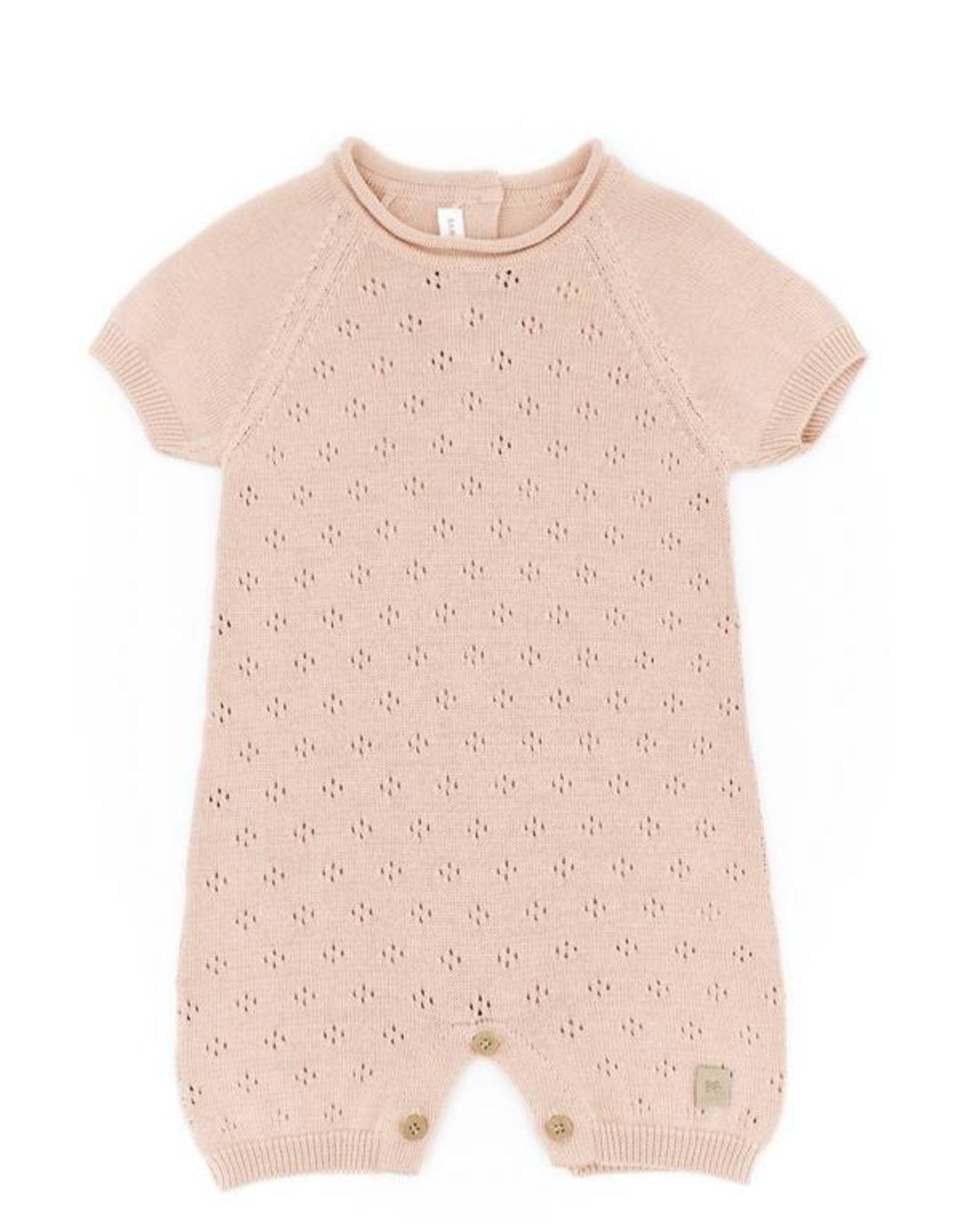 BAMBOOM Pagliaccetto traforato knitted - rosa