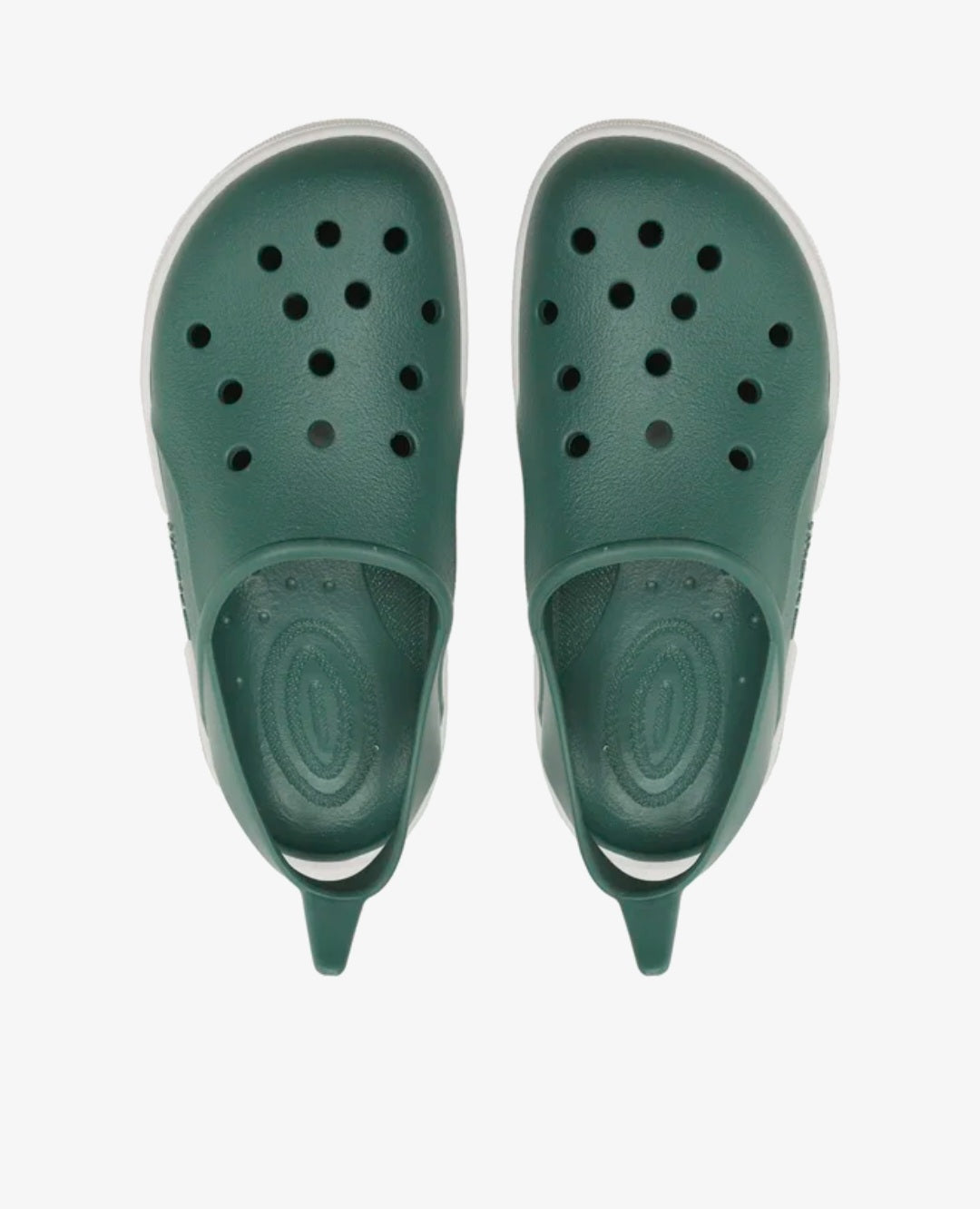 BOATILUS Cloggy - forest green/white