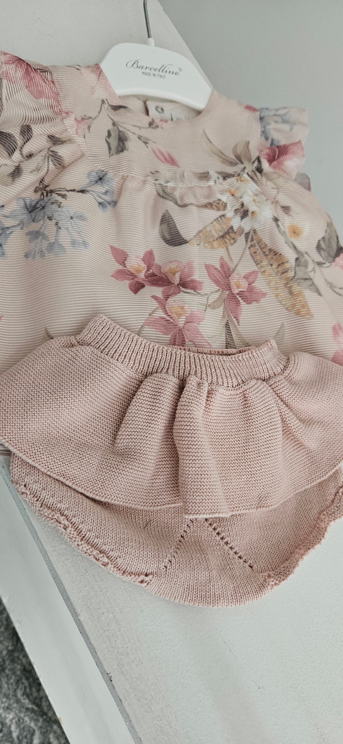 BARCELLINO Completo 2pz con mutandine in filo - rosa antico