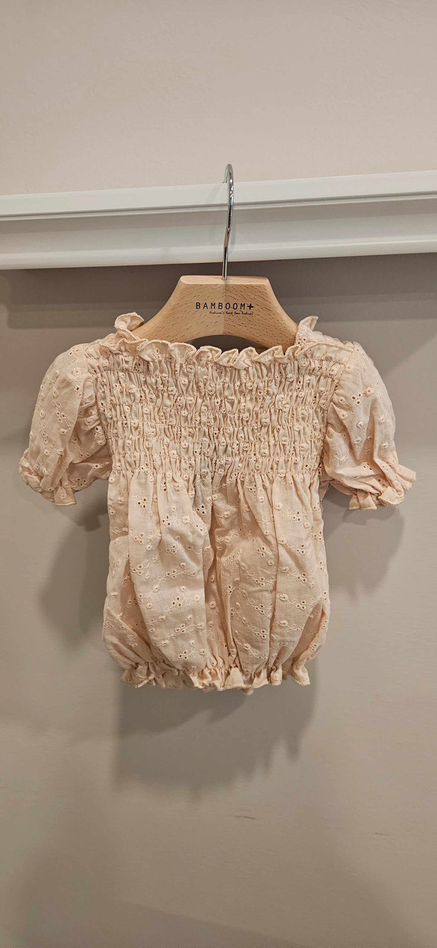 BAMBOOM Vestito sangallo- water peach