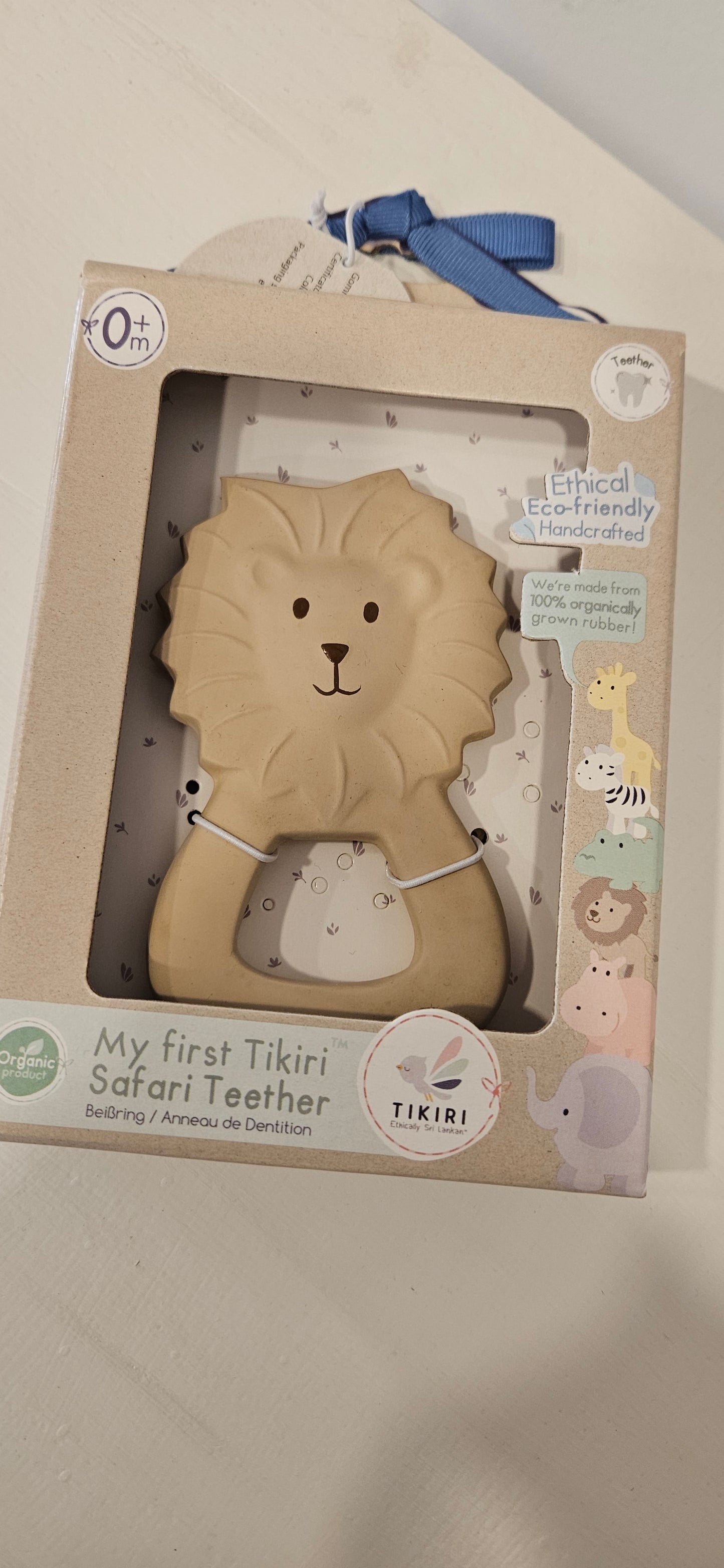 TIKIRI Massaggiagengive leone con anello - 100% caucciù naturale
