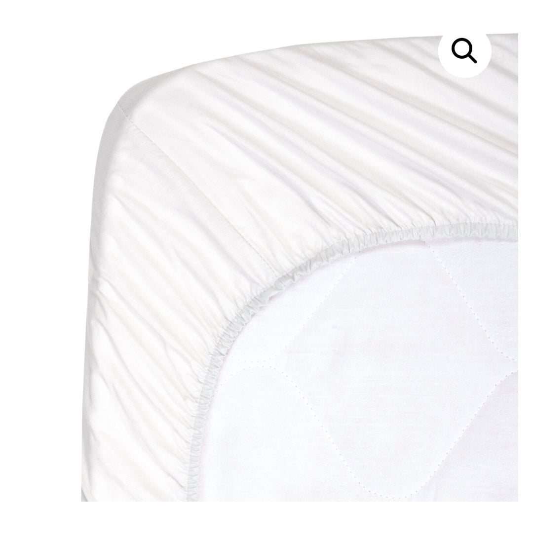 PICCI Coprimaterasso angolato per lettino in cotone 65x126 - bianco