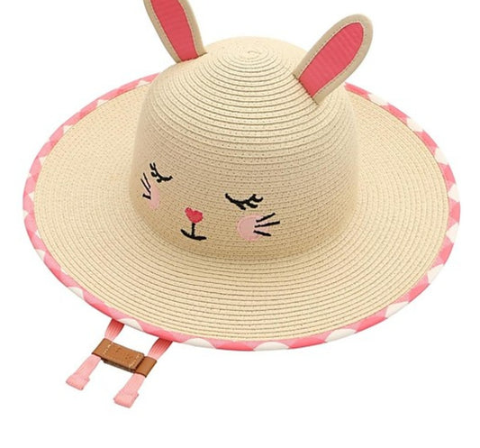 FLAPJACKKIDS Cappello di paglia anti-UV SPF 50+ - coniglio