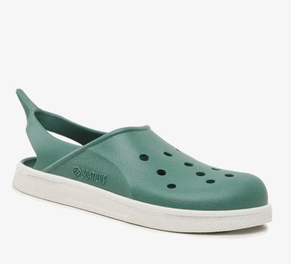 BOATILUS Cloggy - forest green/white