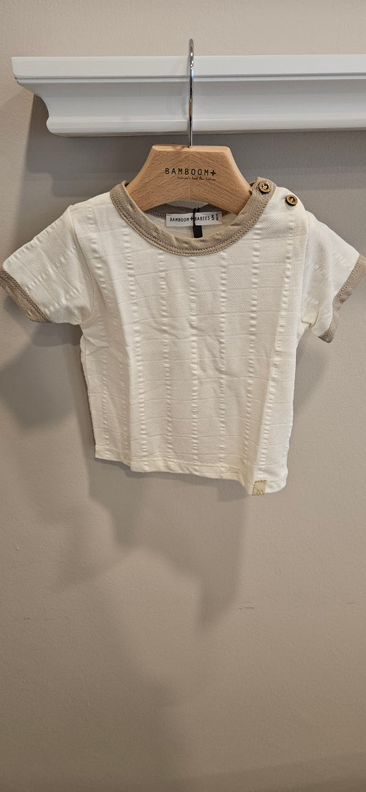 BAMBOOM Shirt bicolore - sabbia