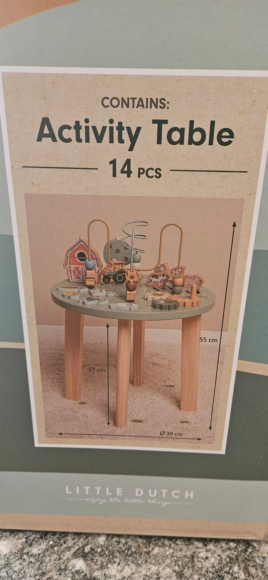 V2810 LITTLE DUTCH - ACTIVITY TABLE LITTLE FARM