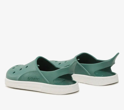 BOATILUS Cloggy - forest green/white