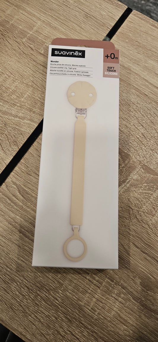 SUAVINEX Clip portasucchietto WONDER silicone - champagne