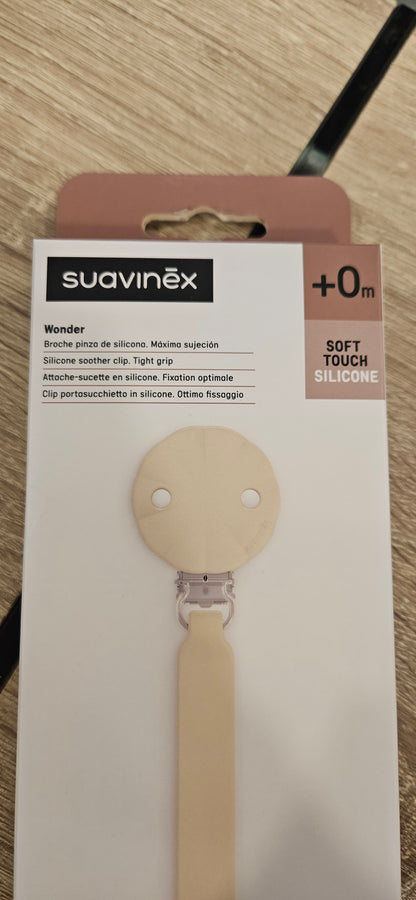 SUAVINEX Clip portasucchietto WONDER silicone - champagne
