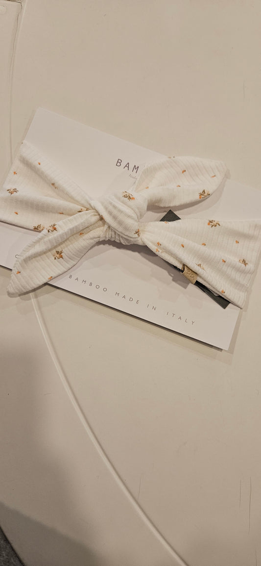 BAMBOOM Fascia capelli nodo - print lilla