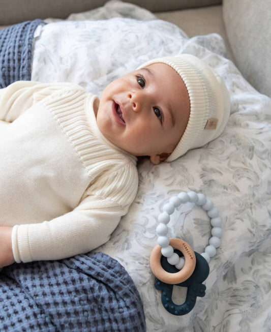 BAMBOOM Cappellino Knitted - panna