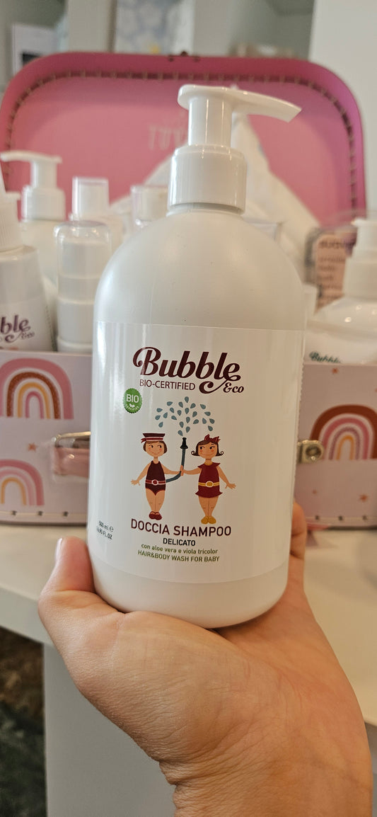 V2296 - BUBBLE DOCCIA SHAMPOO DELICATO - CURA DELICATA PER PELLE E CAPELLI DEI PIÙ PICCOLI