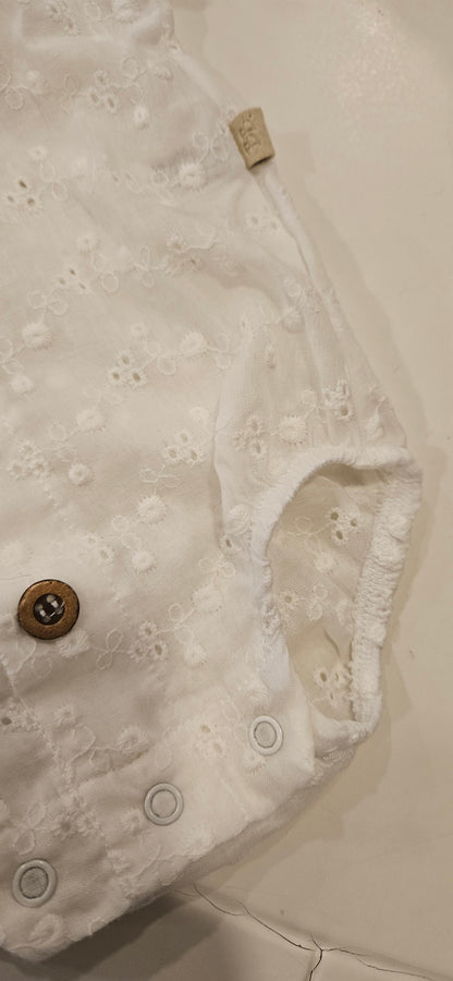 BAMBOOM Pagliaccetto sangallo - offwhite
