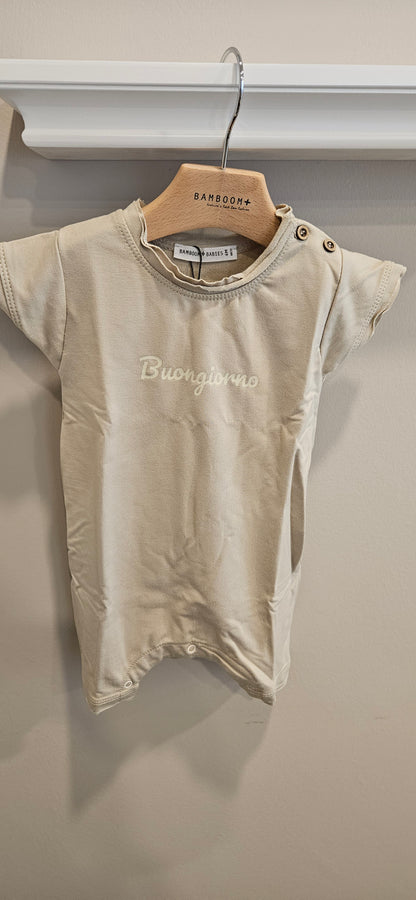 BAMBOOM Tutina estiva con stampa - sabbia