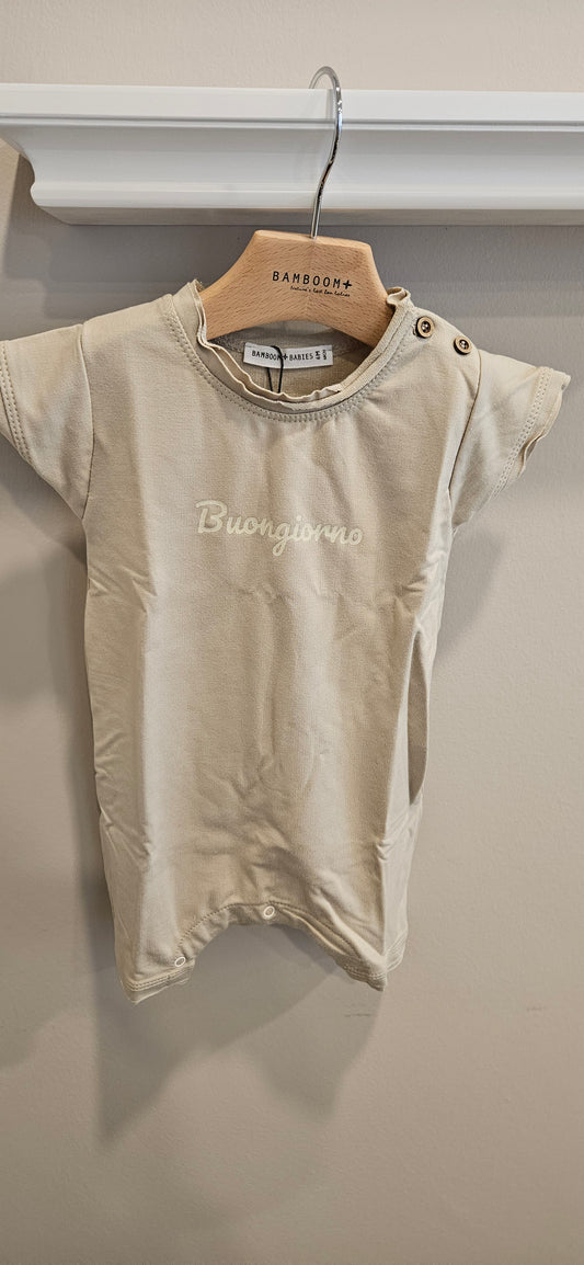 BAMBOOM Tutina estiva con stampa - sabbia