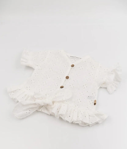 BAMBOOM Completo top + gonna - offwhite