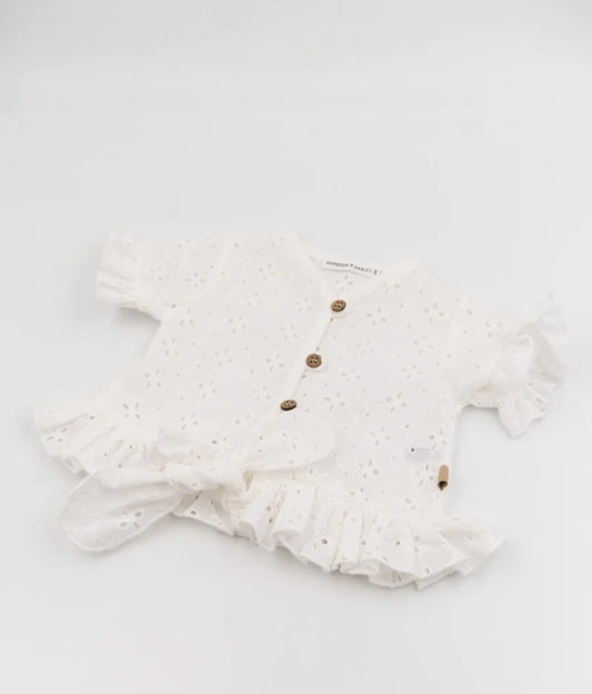 BAMBOOM Completo top + gonna - offwhite