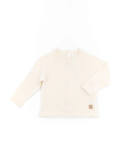 BAMBOOM Completo knitted costine lungo - bianco