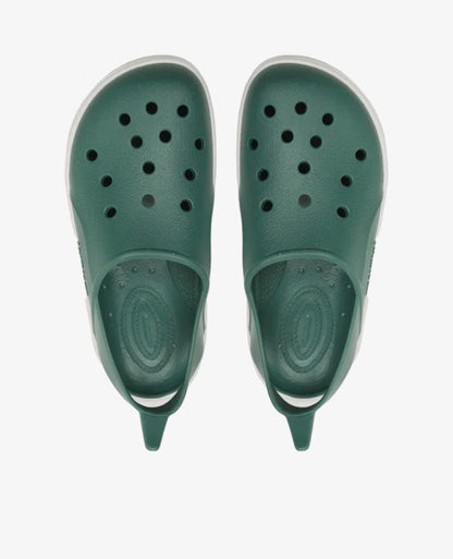 BOATILUS Cloggy - forest green/white