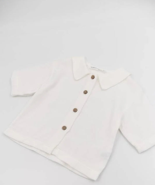 BAMBOOM Camicia maniche corte - offwhite